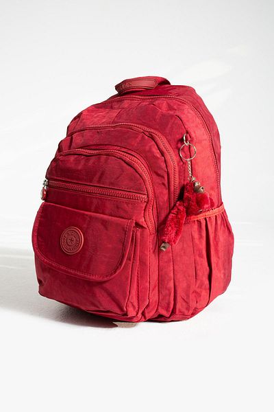 571 Collections Çanta Ultra Light Red Medium Size Backpack - Multi Pocket (Model: 571-3J)