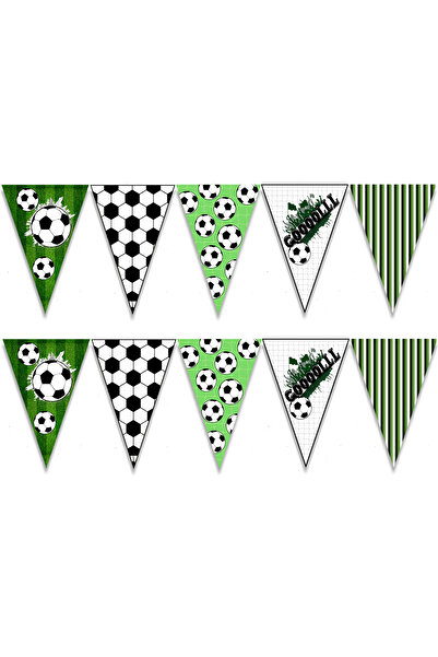 Partimarka زخرفة حفلات الكرمة المزخرفة بطابع كرة القدم