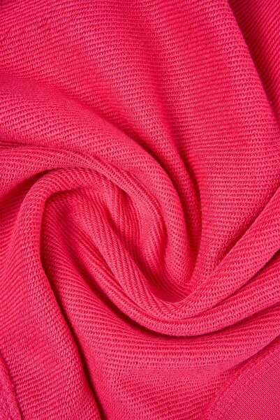 WWF Market Mountain Gazelle Soft Fleece Crop Sweatshirt - Pink