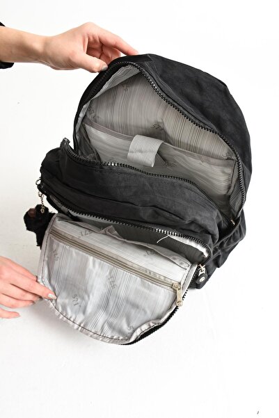 571 Collections Çanta Унісекс чорний рюкзак - надлегкий, з безліччю кишень, середнього розміру (модель: 571-4B)