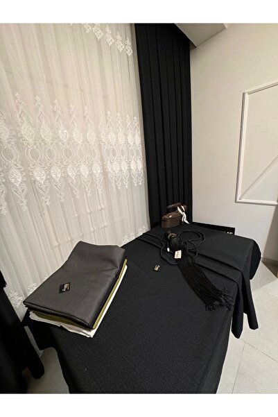 NİVEMESHOME SİYAH 140X220 KETEN MASA ÖRTÜSÜ