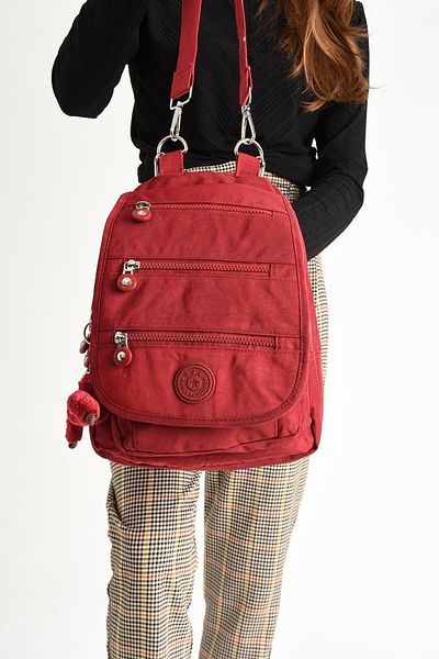 571 Collections Çanta Red Ultra Light Women's Backpack and Handbag (Model: 571-5A)