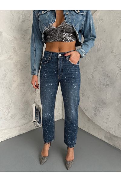 LOISY Blugi de damă Stoned Premium Blue