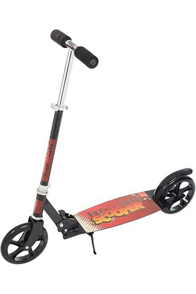 ALBADER 2-in-1 Kick Scooter, Foldable Scooter with 3 Adjustment Levels Handlebar, Manual scooter