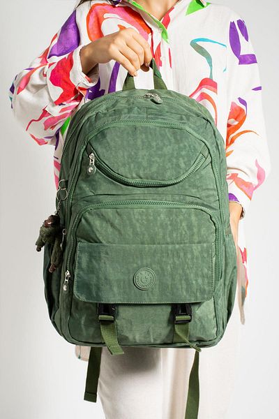 571 Collections Çanta Unisex Green Waterproof Backpack - Ultra Light, Multi-Pocket (Model: 571-1H)