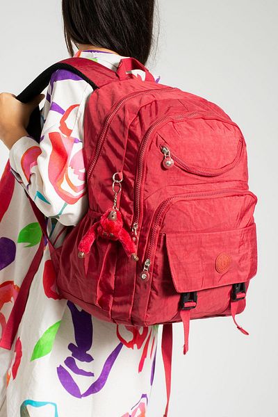 571 Collections Çanta Red Waterproof Ultra Light Backpack with Multiple Pockets - 571-1H