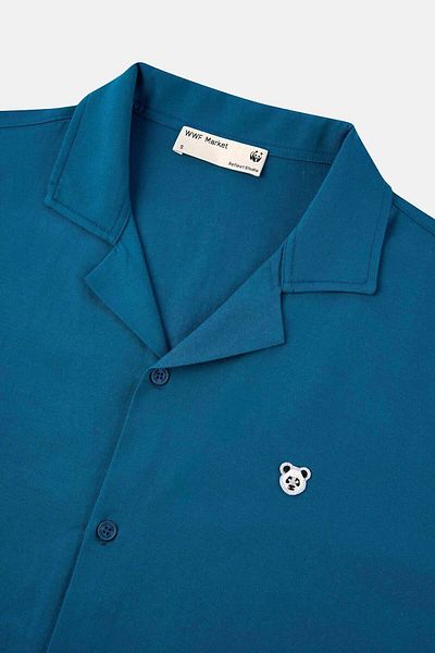 WWF Market Μαγειρικά σκεύη Blue Panda ™   Πουκάμισο με κοντό μανίκι