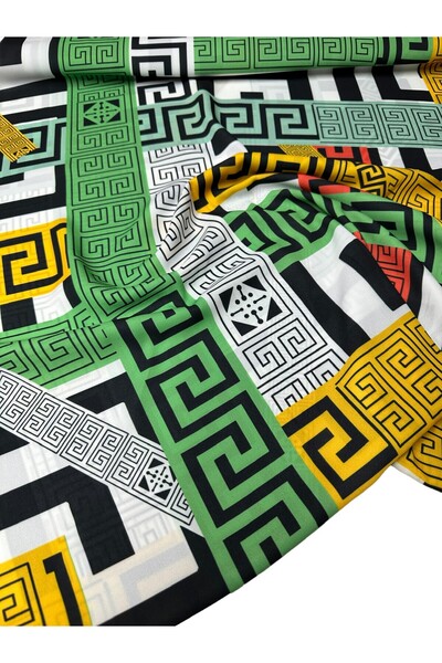 ipekkumaş قميص من قماش الكريب بنمط يوناني ملون، يُباع منتجنا بالقطعة 1 قطعة 1 Me