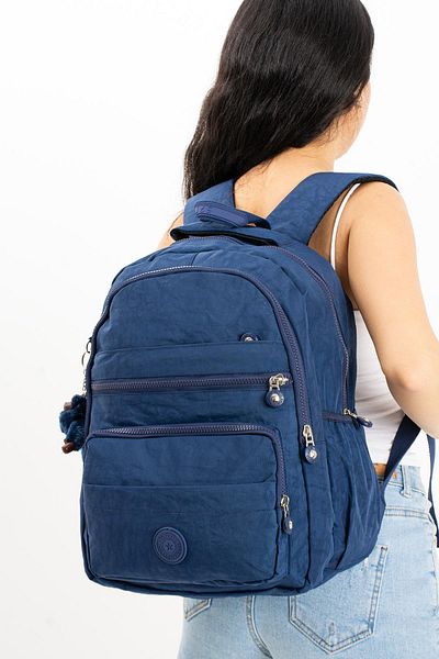 571 Collections Çanta Unisex Ultra Light Medium Size Backpack - Multi-Pocket, Navy (Model: 571-3E)