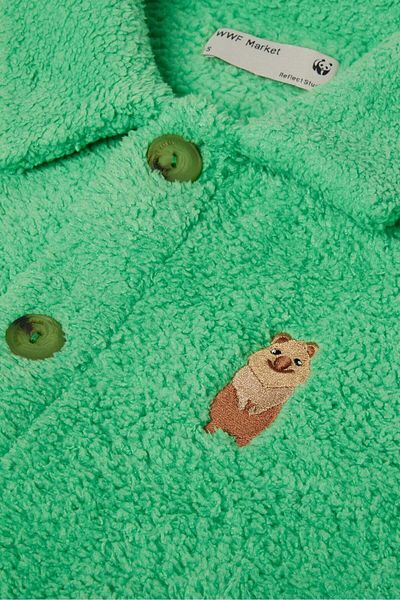 WWF Market Μπουφάν Quokka Sherpa - Πράσινο
