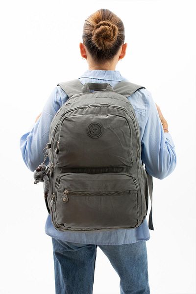 571 Collections Çanta Gray Ultra Light Multi-Pocket Backpack - 571-2D