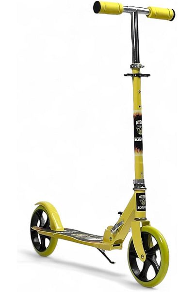 ALBADER 2-in-1 Kick Scooter, Foldable Scooter with 3 Adjustment Levels Handlebar, Manual scooter