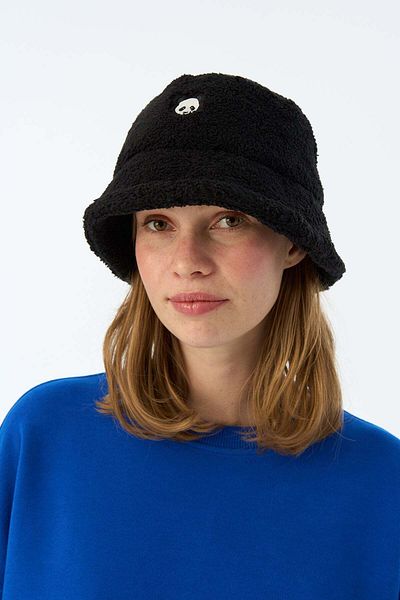 WWF Market Panda Sherpa Bucket Hat - Black