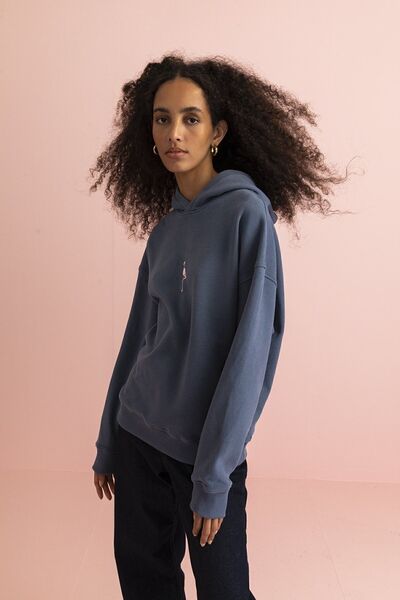 WWF Market Flamingo SuperSoft Hoodie - Flint Mavi