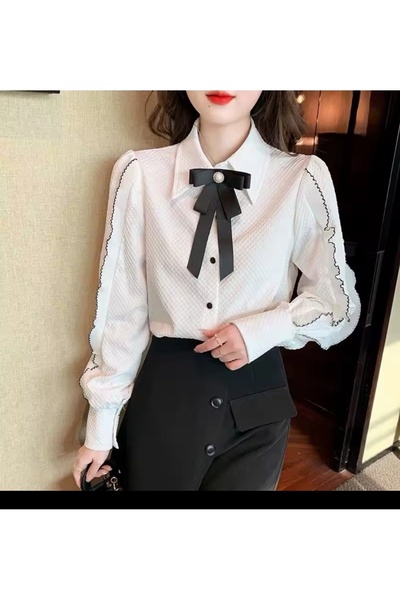LO ADORO Women's Tie Women's Bow Tie Collar Brooch 2025 Trend Collar Accessory