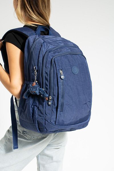 571 Collections Çanta Unisex Ultra Light Waterproof Backpack - Multi-Pocket, Navy (Model: 571-1D)