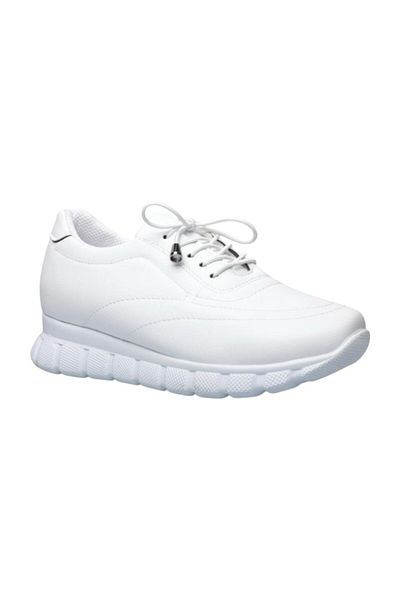 Liger Pantofi sport pentru femei - Talpă confortabilă, pantofi casual, ALB