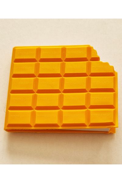 Modellino Melon Chocolate Book - Shaped, Scented and Unlined, 100 Sheets, Melon Color