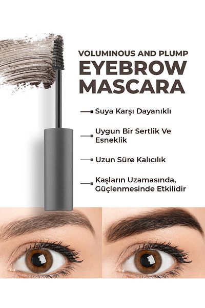 Alix Avien Brown Pigmented Eyebrow Fixing Mascara - Waterproof, Lasting Effect, Eyebrow Mascara 804