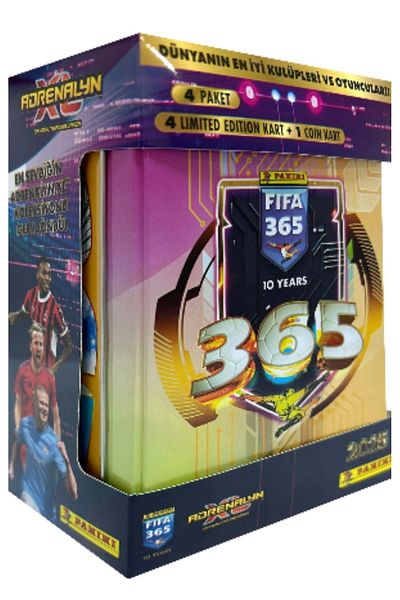 Panini Fıfa 365 2025 Adrenalyn XL Metal Classic Tin Box 1 Tin Box (4 Pack 1 Coin Card)