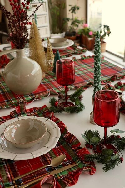 vintagetasarım New Year Concept 2 Pieces American Service