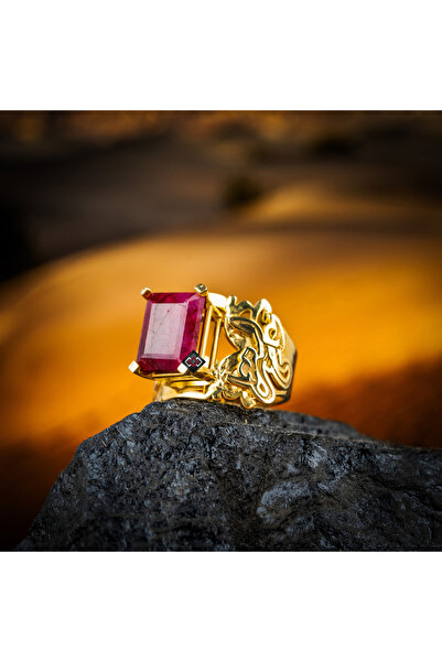vevasilver Yakut Taşı 925 Ayar Gümüş Kadın Yüzük