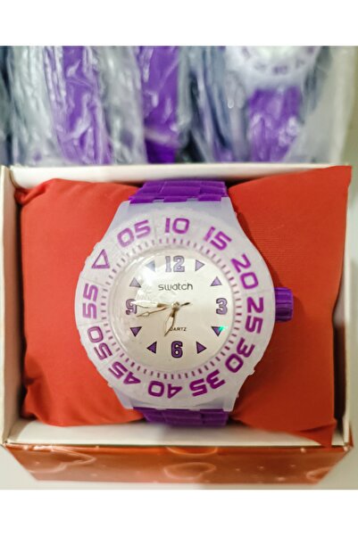 ASLANKAR Unisex retro kol saati kauçuk şeffaf kordon dayanıklı malzeme