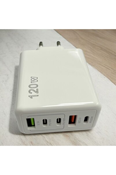 YK Design Xiaomi 5 Port 120 W Hızlı Şarj USB Tip C Şarj PD QC 3.0 USB C Şarj  Adaptörü iphone Huawei Samsung