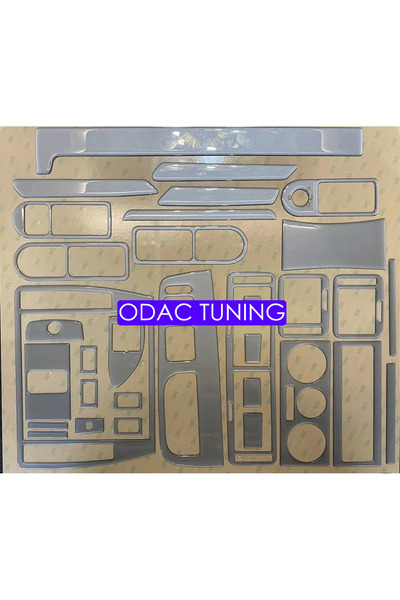ODAC TUNING VW Passat B5 B5,5 Torpido, Konsol, Trim, Göğüs Maun Kaplama Gümüş...