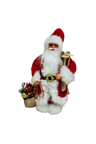 T.Concept Decorative Santa Claus Christmas Figure with Bells 30 cm