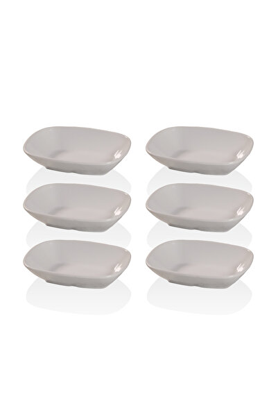 Lala Mutfak Gözde Mini Garnish Plate Set of 6 (12X8 cm - Stylish and Durable)
