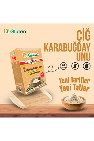 Dr.Gluten DR GLUTEN GLUTENSİZ ÇİĞ KARABUĞDAY UNU 1000 GR