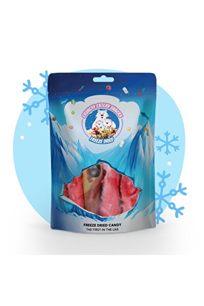 Crunchy Catchy Snacks لفائف منفوخة مجففة بالتجميد متوسطة الحجم 80 جرام