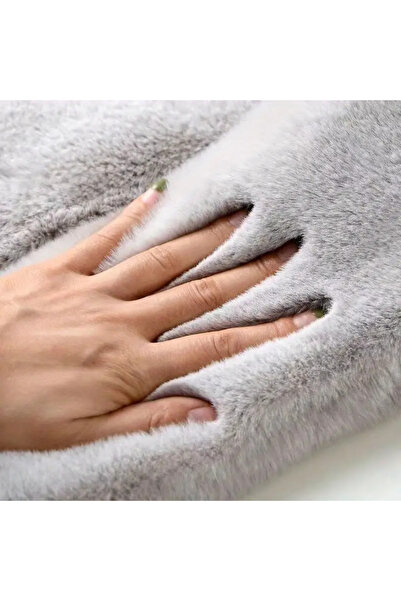 baladı home ev tekstil home collection Soft All Cold - Plush Fur Neck Collar Camisole Scarf