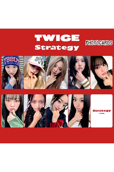 Kpop Dünyasi مجموعة بطاقات الصور TWICE ''Strategy'' POB