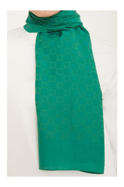 Armine Σμαραγδένια τάση P.μονόγραμμα Shawl2 21135