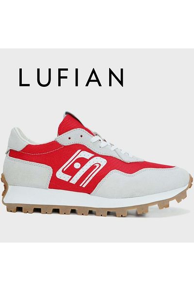 Lufian 111230203 Arthur Sneaker Erkek Deri Casual Klasik Ayakkabı Kırmızı