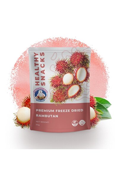 Crunchy Catchy Snacks 50 جرام من Rambutan المجفف الممتاز