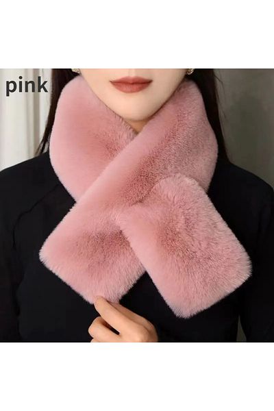 baladı home ev tekstil home collection Soft All Cold - Plush Fur Neck Collar Camisole Scarf