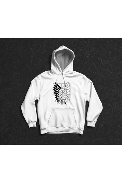 Merkür Store Attack on Titan Printed - Unisex Oversize Hooded Hoodie Sweatshirt