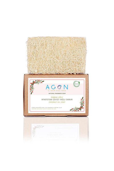 Agon 120 Gr Natural Pumpkin Fiber Coconut Extract Soap