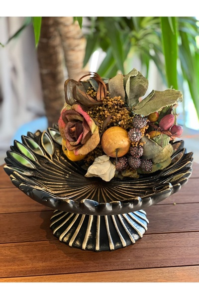 MGS COLLECTION Dekoratif Meyvelik Aynalı Tabak