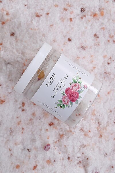 Agon Gül Yağlı Doğal Banyo Tuzu 300 gr - Ingiliz,himalaya,deniz Ve Kaya Tuzu