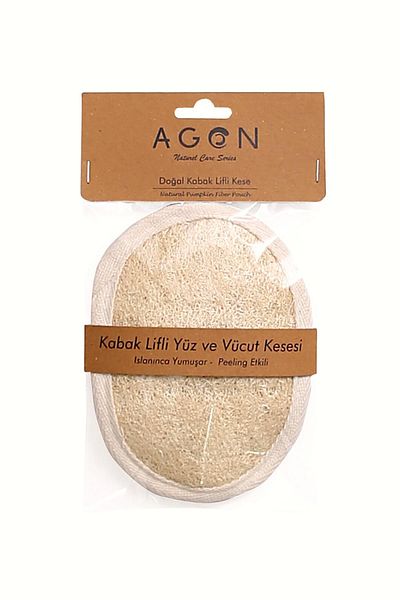 Agon Pumpkin Fiber Face and Body Washcloth