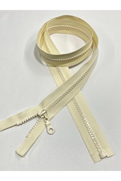 karantuhafiye 80 cm Cream Colored Coat Jacket with Zipper