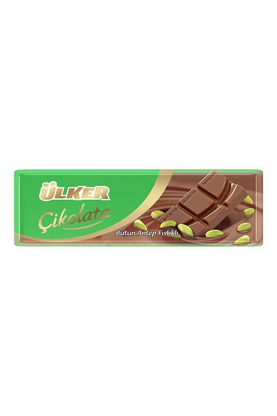 Ülker Chocolate Pistachio-Bitter-Nuts Baton 30 Gr Set of 12 X 3