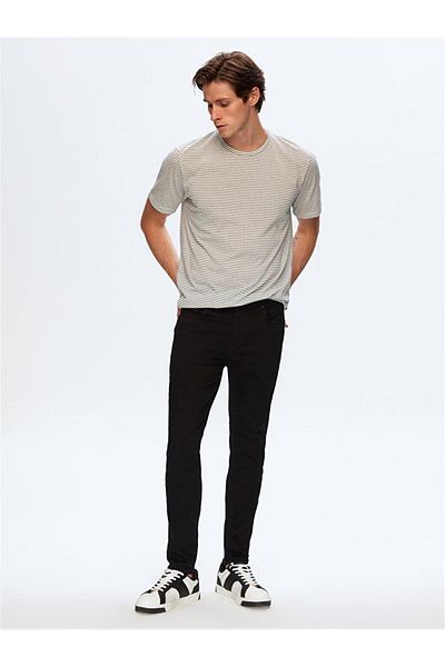 Ltb Smarty Y Μαύρο κανονικό παντελόνι με στενό πόδι Skinny Jean 10095145414911
