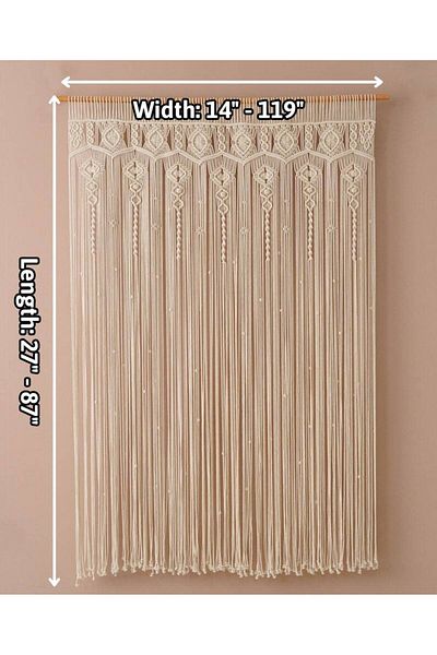 MEGAHOBİEVİ Macrame Curtain