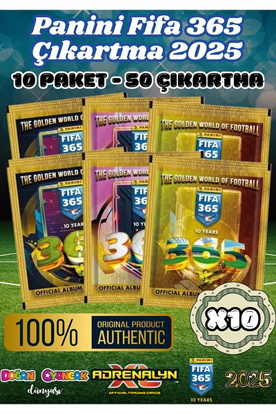 Doğan Oyuncak Dünyası Panini Fifa 365 2025 Sticker 10 Pack - Football Player Exit - Player Card Trading