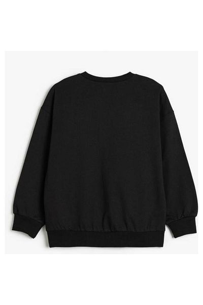 Koton Unicorn Printed Raised Sweatshirt - Long Sleeve, Crew Neck